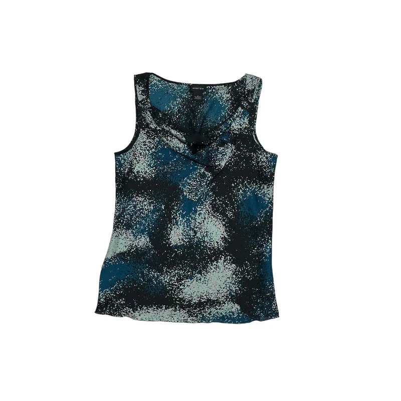 BLACK & BLUE BLOUSE SLEEVELESS by SPENSE Size:L