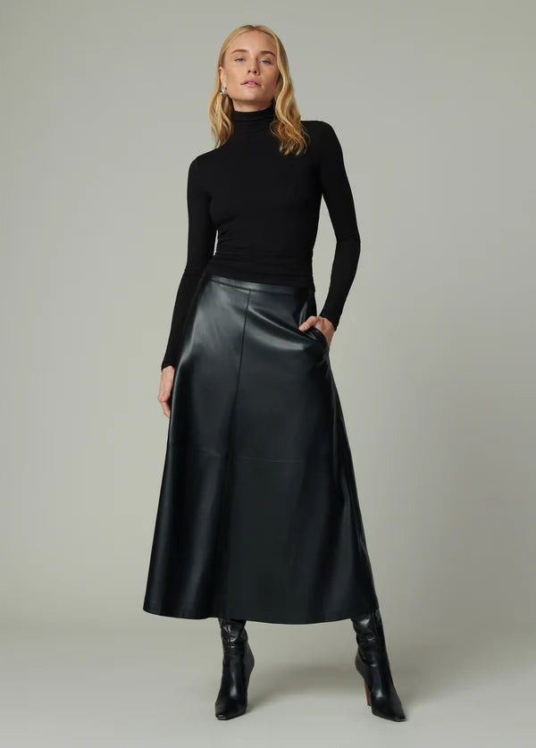 TAVI VEGAN LEATHER SKIRT