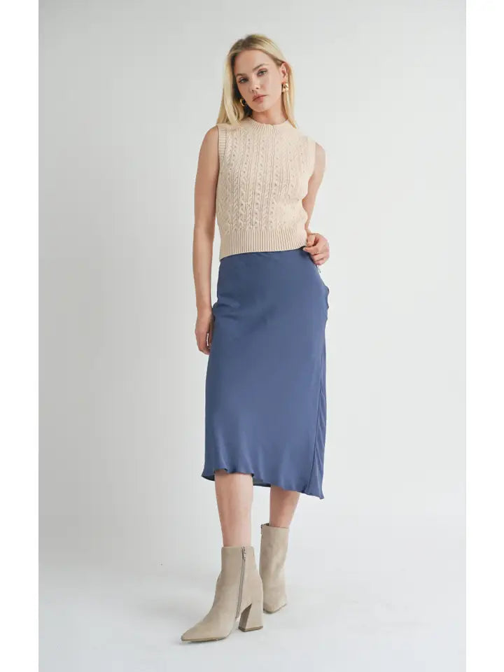 WRITE POETRY MERMAID MIDI SKIRT