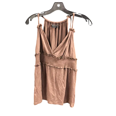 Top Sleeveless By Bcbgmaxazria In Brown, Size: L