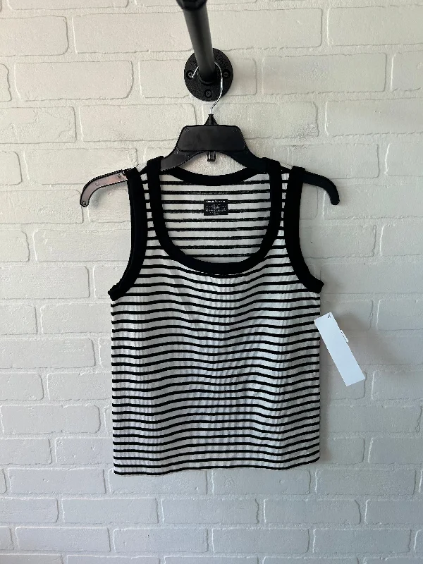 Top Sleeveless By Gibson And Latimer In Black & White, Size: L