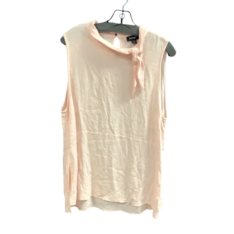 Top Sleeveless By Lord And Taylor In Peach, Size: Xl