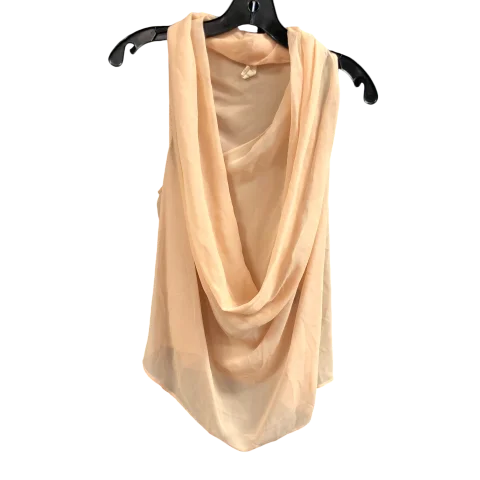 Top Sleeveless By MAGGIE WARD In Peach, Size: S