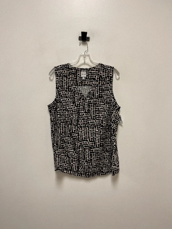 Top Sleeveless By Nic + Zoe In Black, Size: L