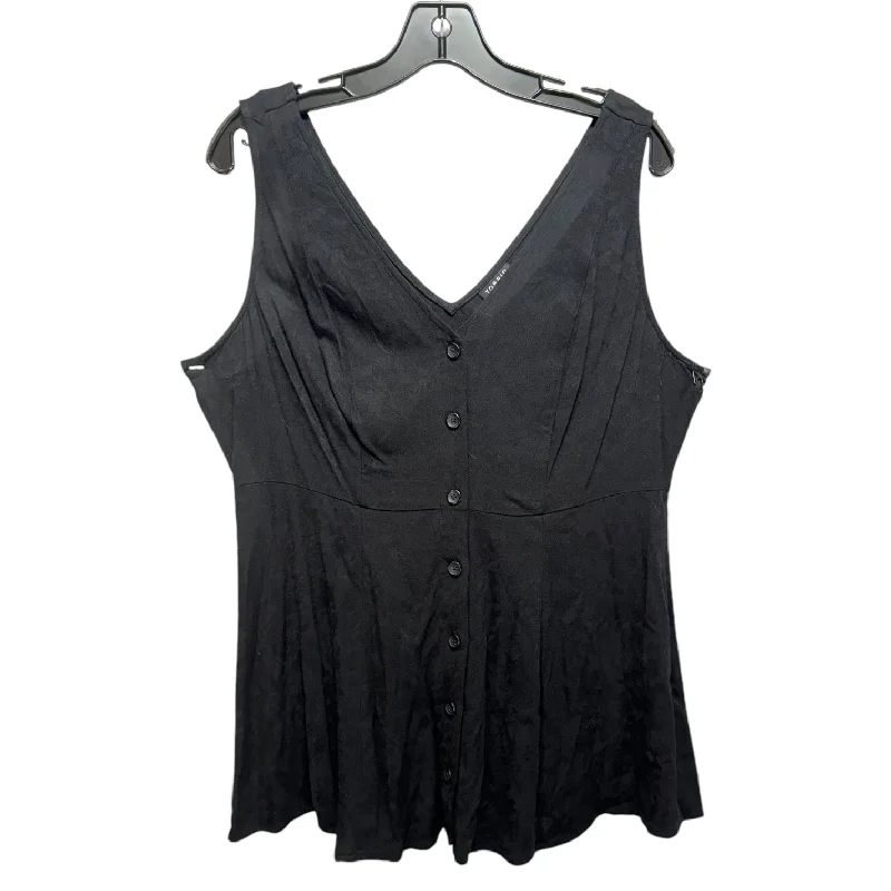 Top Sleeveless By Torrid In Black, Size: L