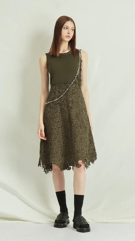 Cord Embroidery Lace Dress