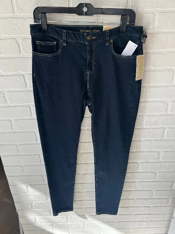 Jeans Skinny By Michael By Michael Kors In Blue Denim, Size: 8