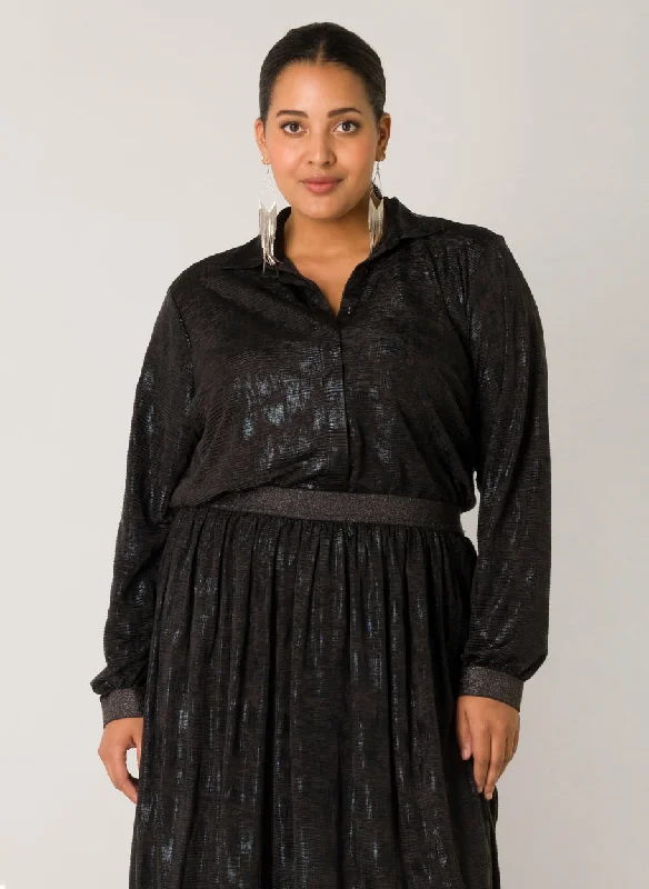 schwarze festliche Bluse