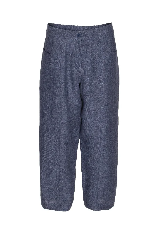 Hip Pocket Pant - Indigo Linen 9729