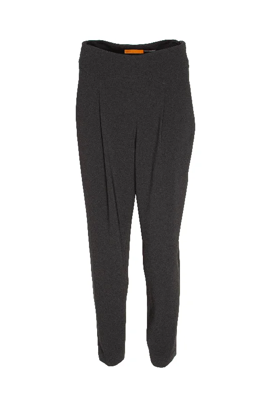 Yoke Pleat Pant - Black 8618