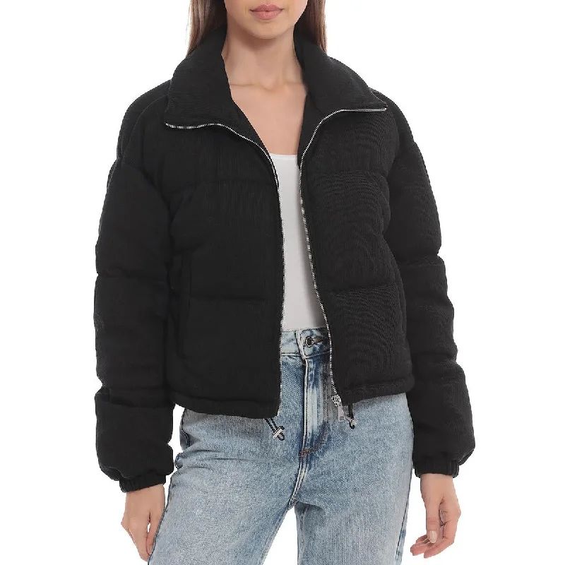 BAGATELLE.NYC Womens Cropped Cold Weather Puffer Jacket