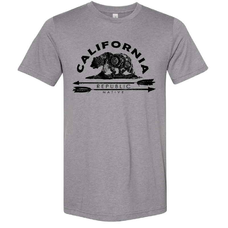 California Arrow Bear Asst Colors Sueded Tee