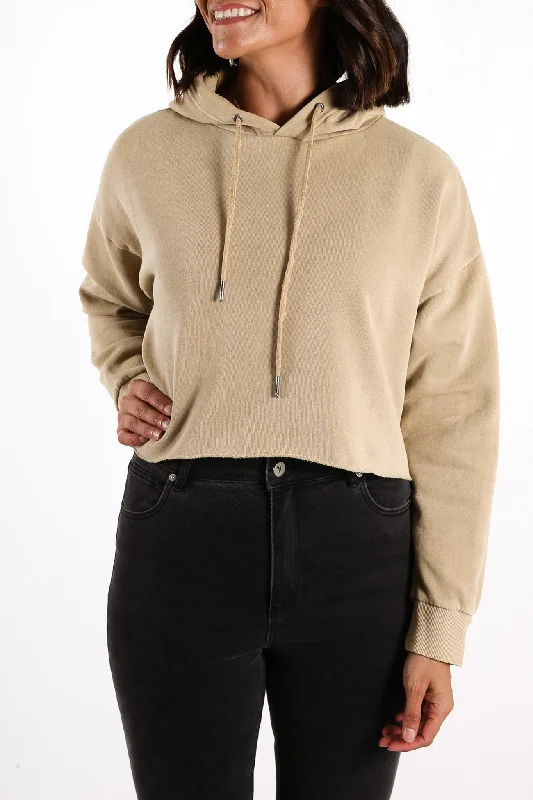 Cropped Hoody Brown