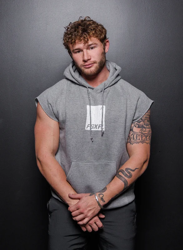 KNOCKOUT SLEEVELESS SWEATSHIRT - GREY