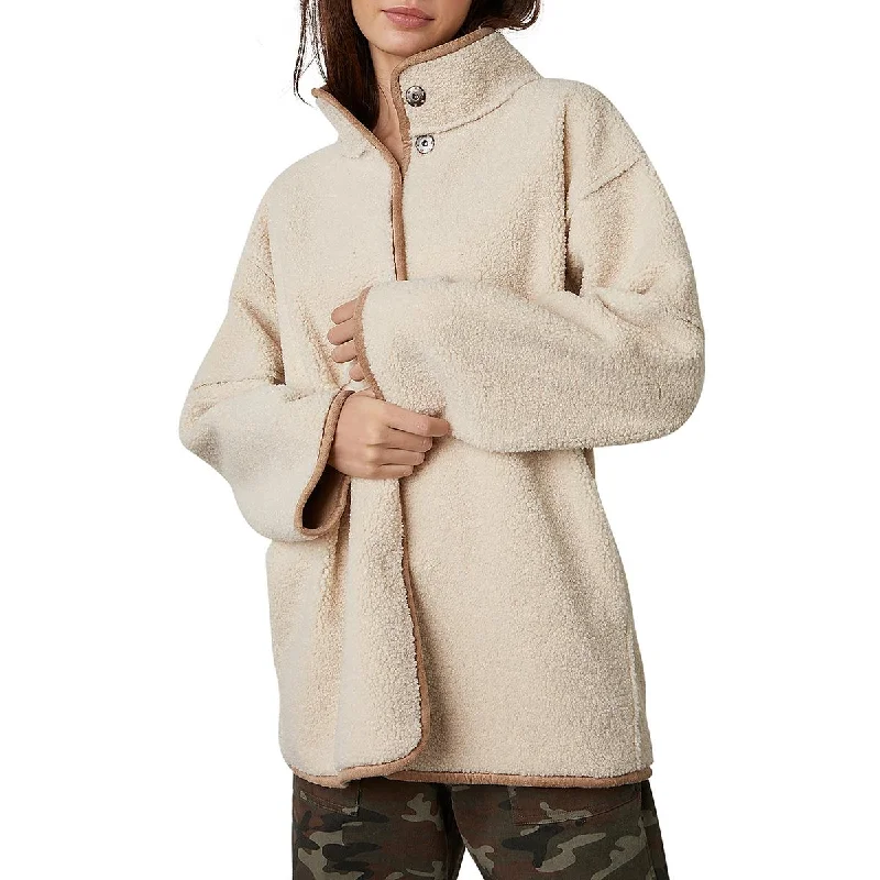 VELVET BY GRAHAM & SPENCER Womens Shearling Reversible Overcoat