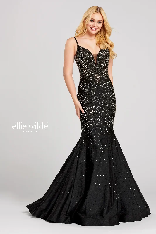 Ellie Wilde EW120012 Long Fitted Evening Prom Gown