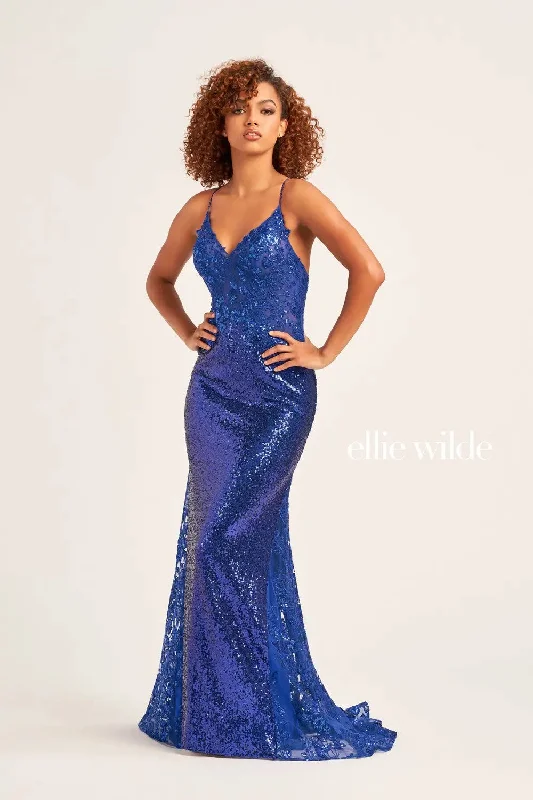 Ellie Wilde EW35202 Prom Fitted Evening Long Gown