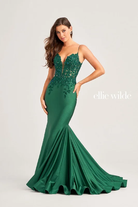 Ellie Wilde EW35237 Long Formal Mermaid Fit Evening Prom Dress