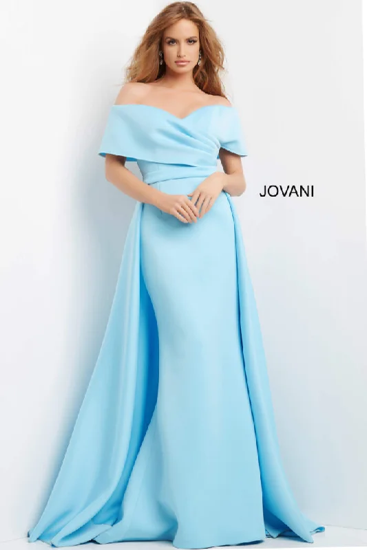 Jovani 07443 Long Formal Evening A Line Overskirt Dress