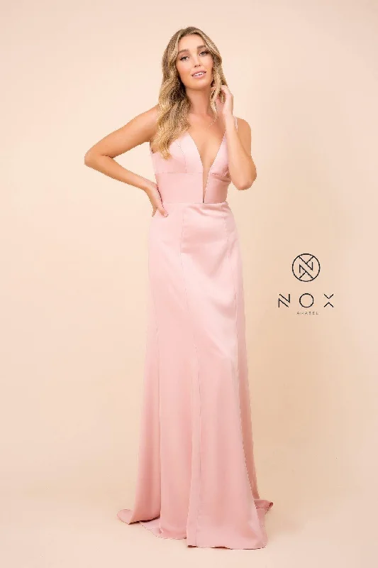 Long Deep V Prom Dress Evening Gown Sale