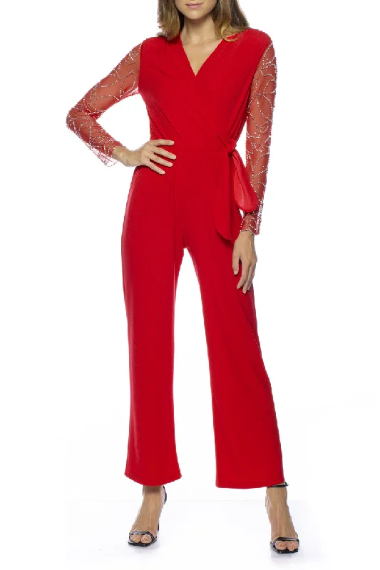 Marina 268040 Long Sleeve Formal Eevening Jumpsuit