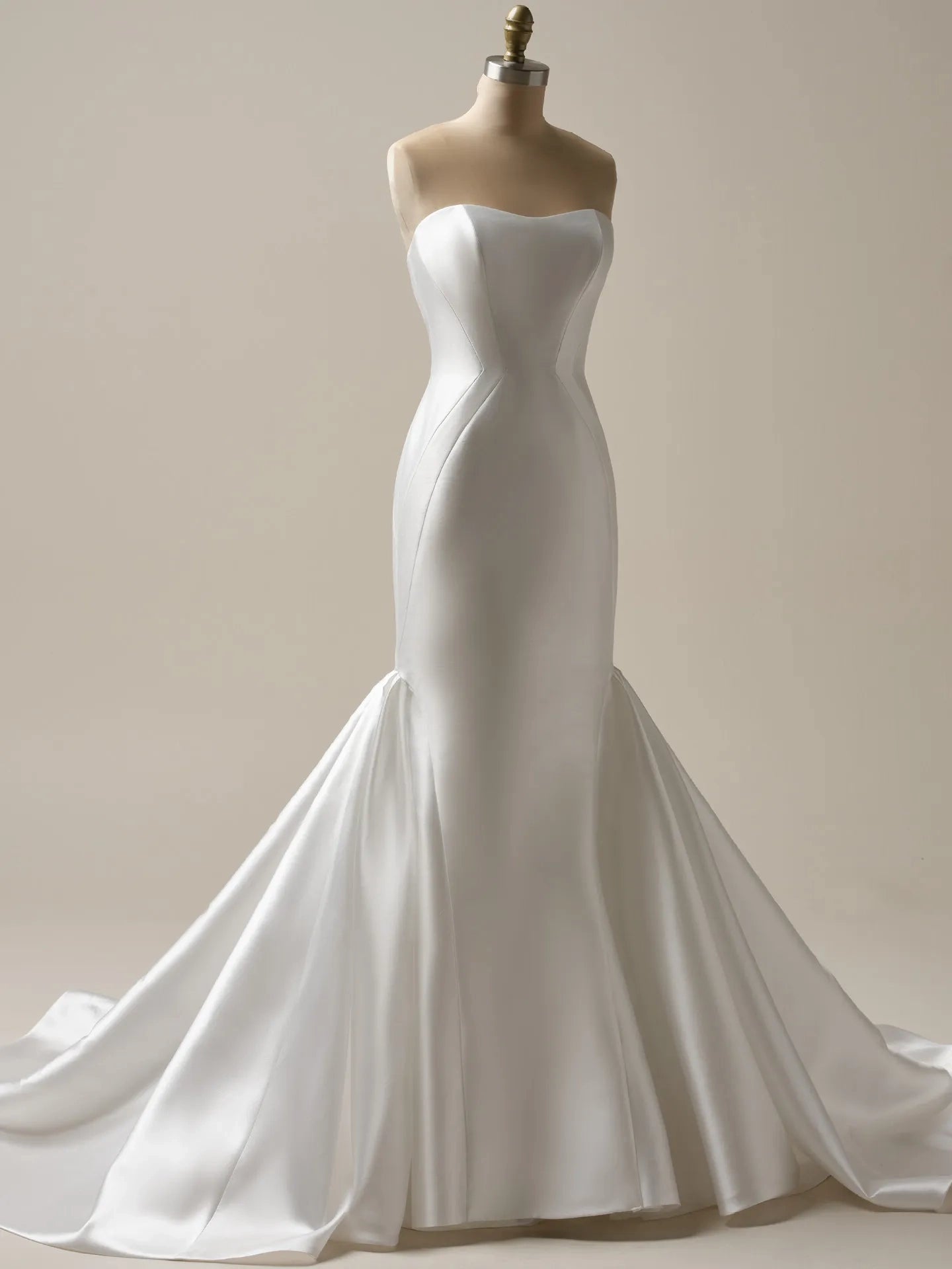 Wedding Dress Strapless Sweetheart Neckline Sleeveless Mermaid Cultivate oneself Bridal Gown Formal Wear Dress