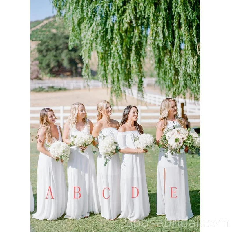 Charming Mismatched Chiffon Simple Bridesmaid Dresses WG527